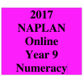 2017 Y9 Numeracy - Online